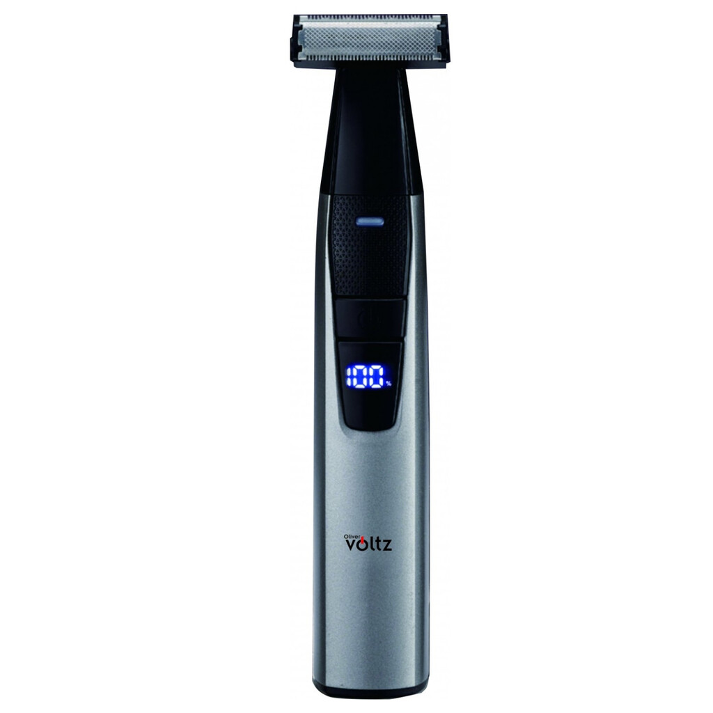 Акумулаторна самобръсначка Oliver Voltz OV51812D, 5W, 600 mAh, 60 мин, USB, Миеща се глава, Черен/сив