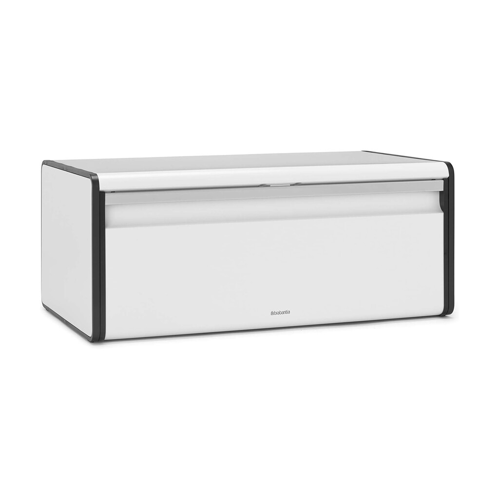Кутия за хляб Brabantia Fall Front 1003246, 18 л, 46.5х25 см, Стенен монтаж, Без пръстови отпечатъци, Бял