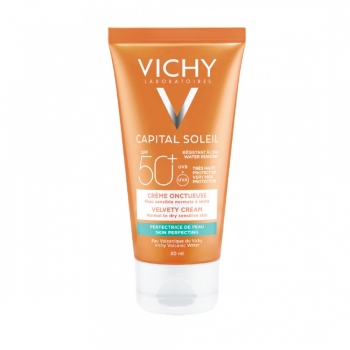ВИШИ СОЛЕЙ Слънцезащитен крем за лице с кадифена текстура SPF50+ 50 мл.
