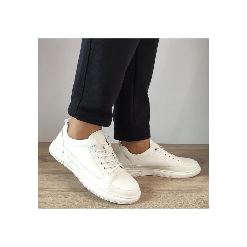 Ежедневни мъжки обувки  Wx2515 Off White - Off White - Сив