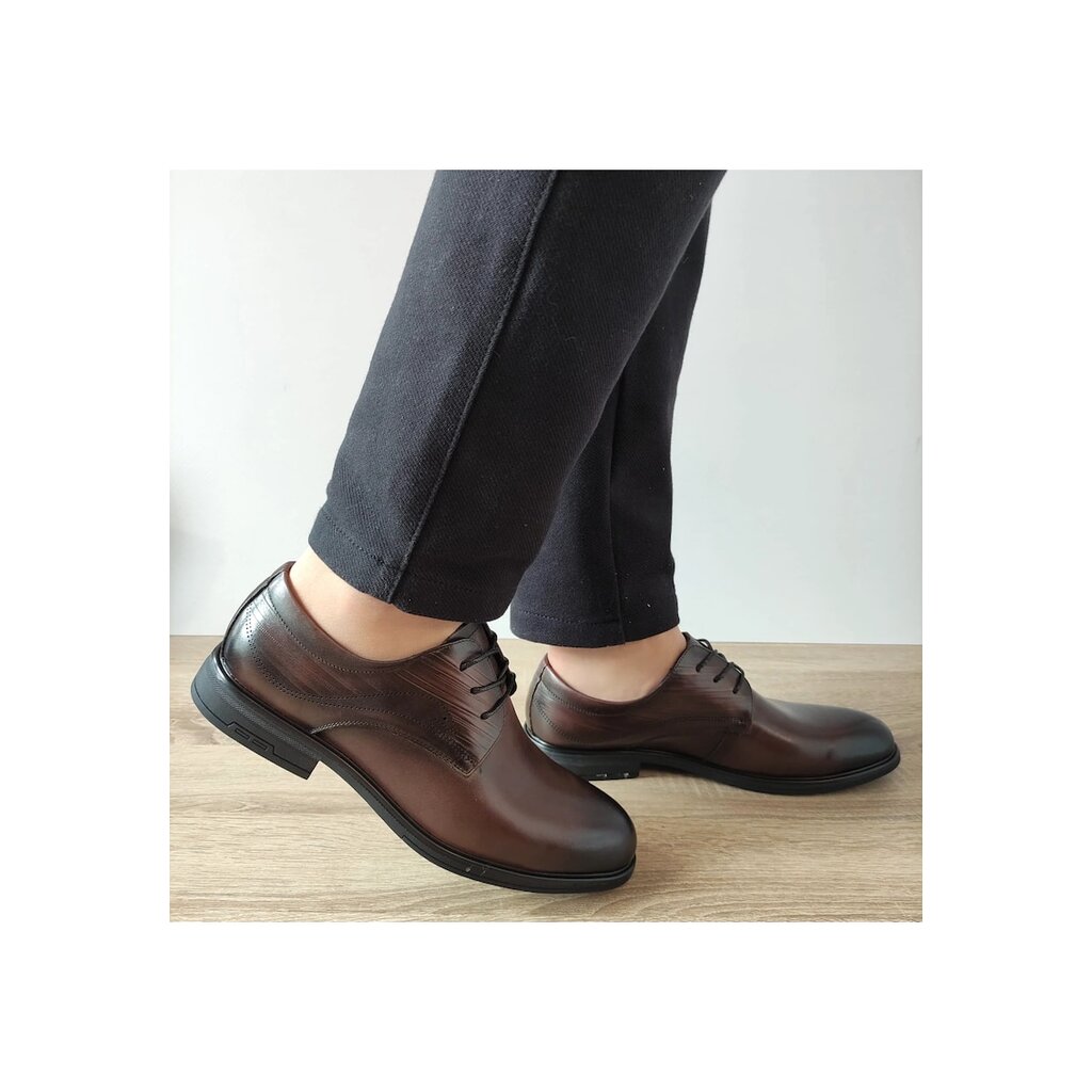 Елегантни мъжки обувки  10577 Brown - Кафяви - Кафяв