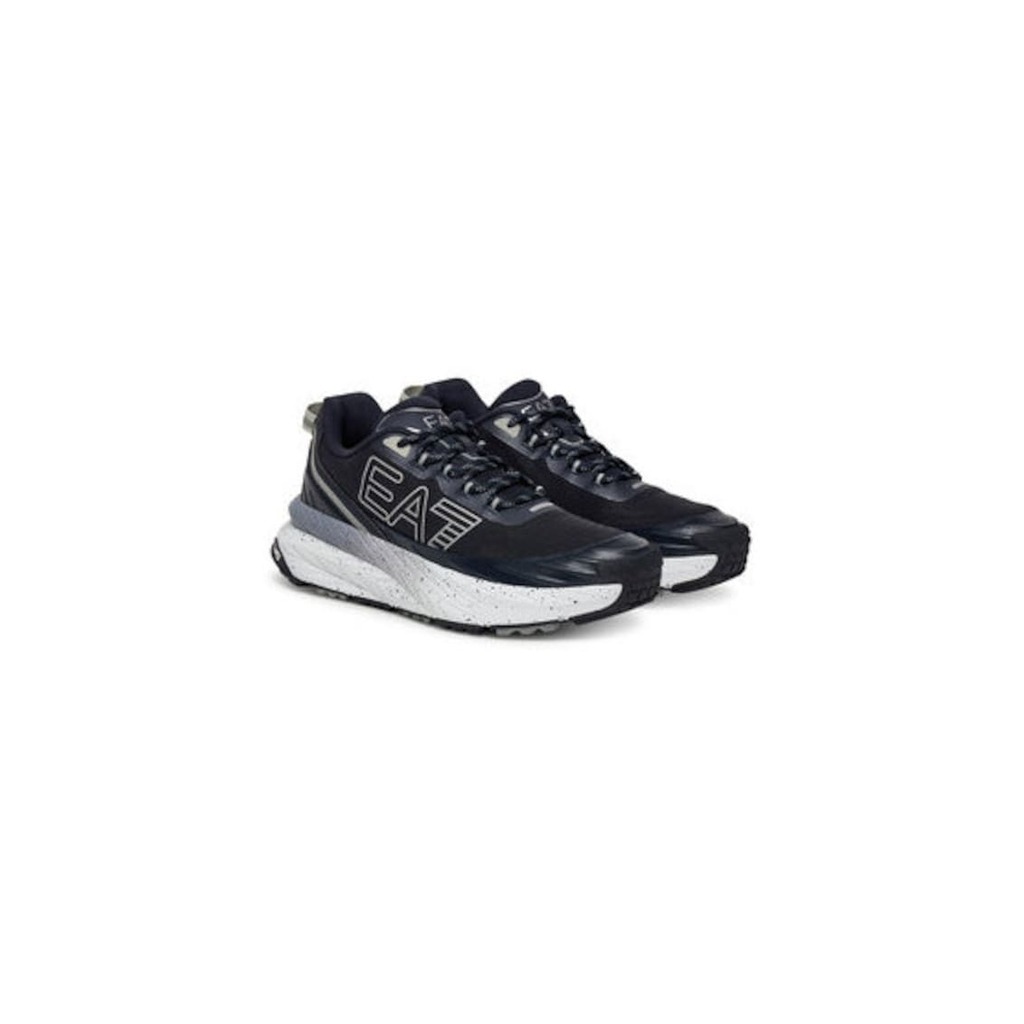 Мъжки спортни обувки - X8X177 XK381 -  Emporio Armani - Текстил - Тъмносин - Тъмносин