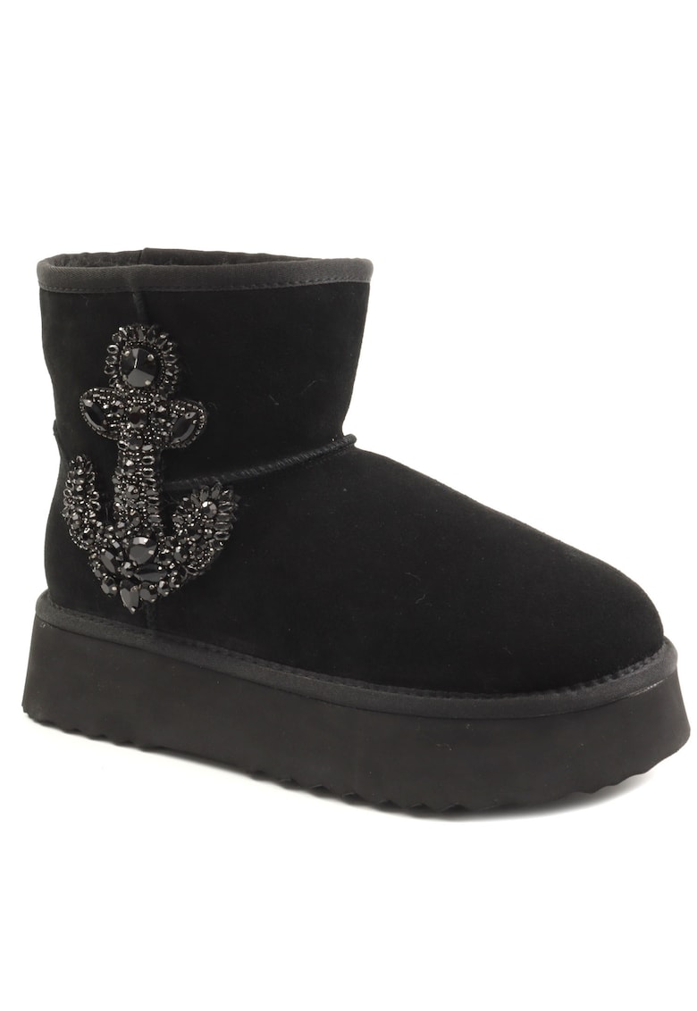 Дамски ботуши стил UGG I251439 - Черен