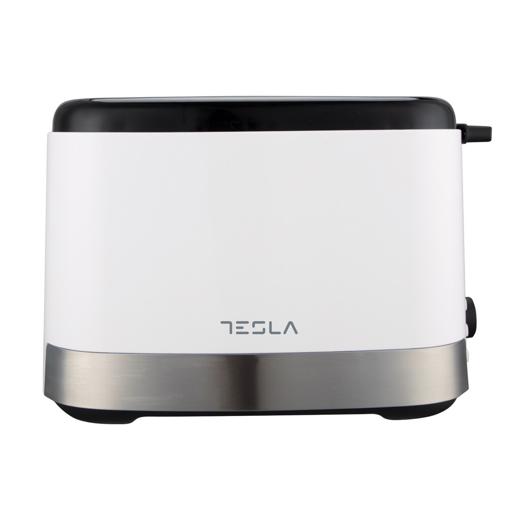 Тостер за хляб Tesla TS300BWX, 800W, 7 степени, За две филийки, Центриране, Размразяване, Бял