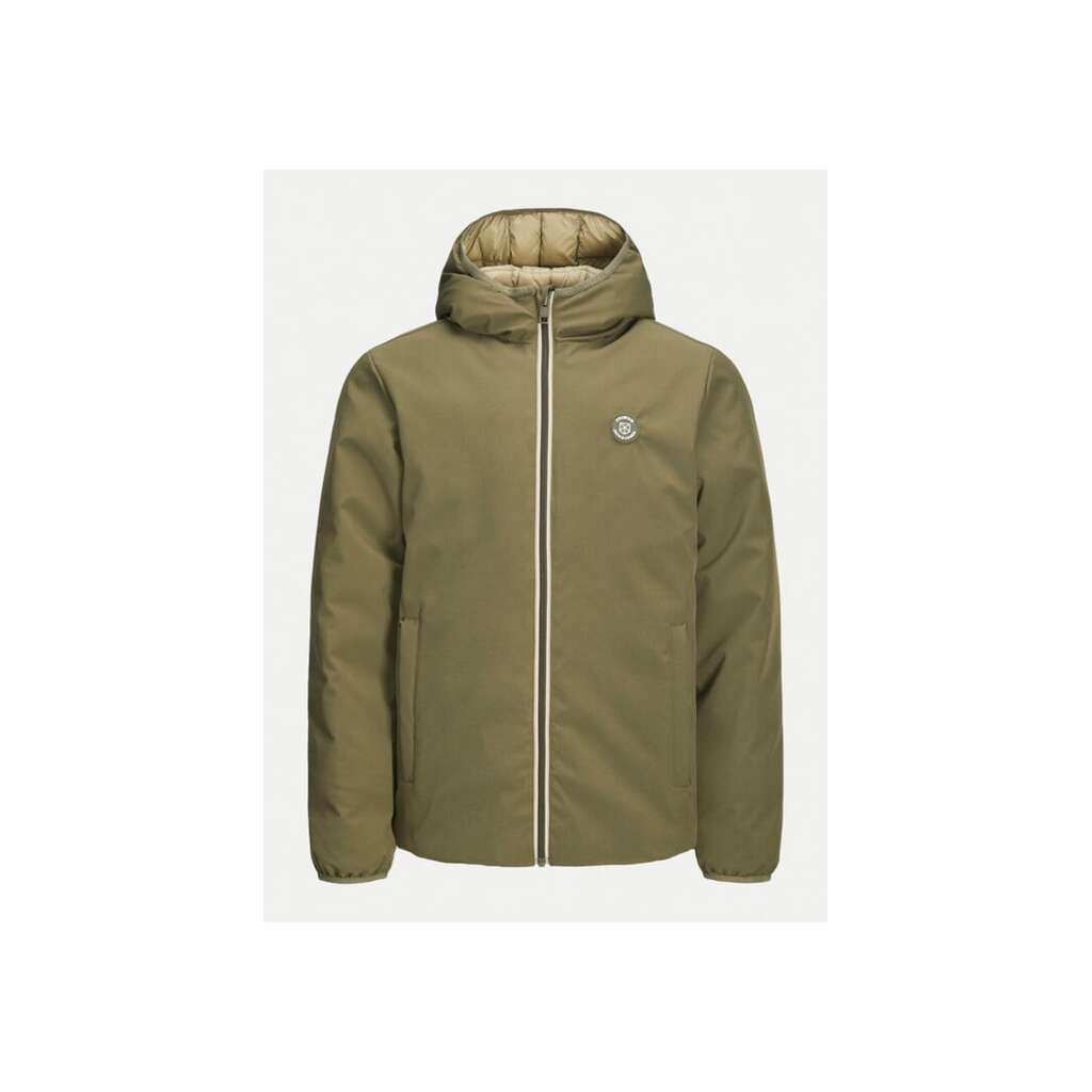 Яке Jack&Jones Junior 12263276 - пухено - зелено - стандартна кройка - полиестер