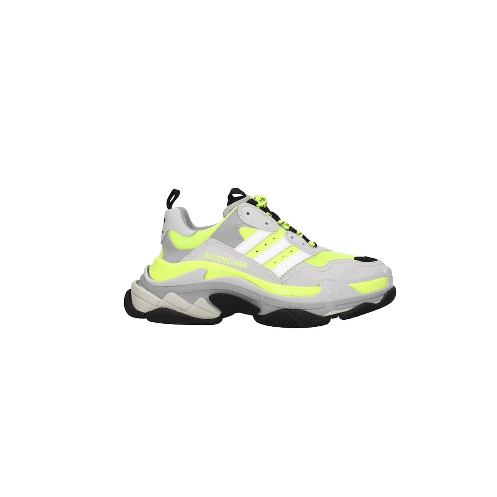 Обувки adidas originals x  Triple S - Сив/Фосфоресциращо жълто