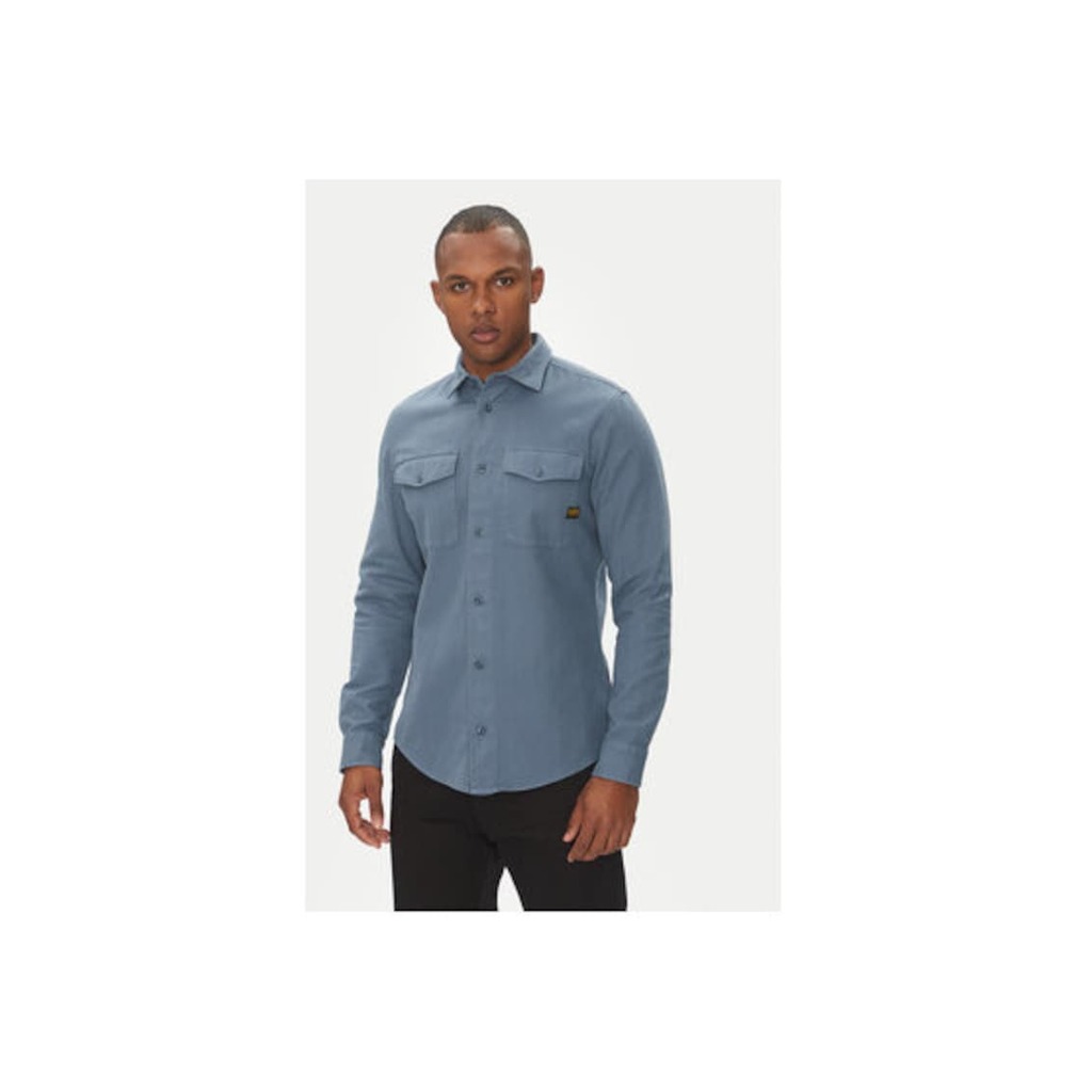 Мъжка риза G Star Raw - D24963-D454-G744 - Памук - Синя - Син