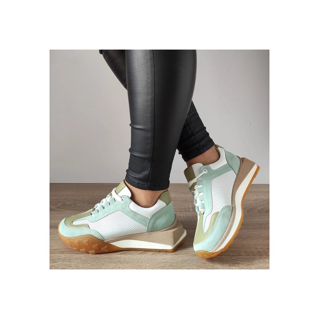 Ежедневни дамски обувки  70832 G1477-01 White + Vernil - 40 - White + Vernil