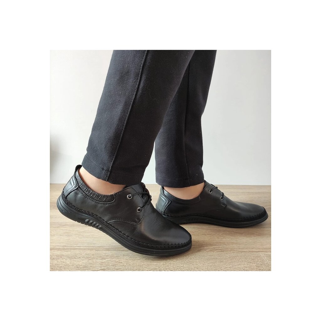 Ежедневни мъжки обувки  23535 Black - черни - Черен