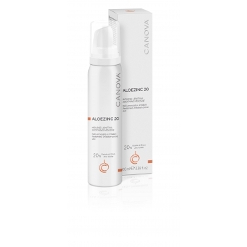 КАНОВА АЛОЕЦИНК 20 Успокояващ мус за чувствителна, раздразнена и зачервена кожа 100 мл.