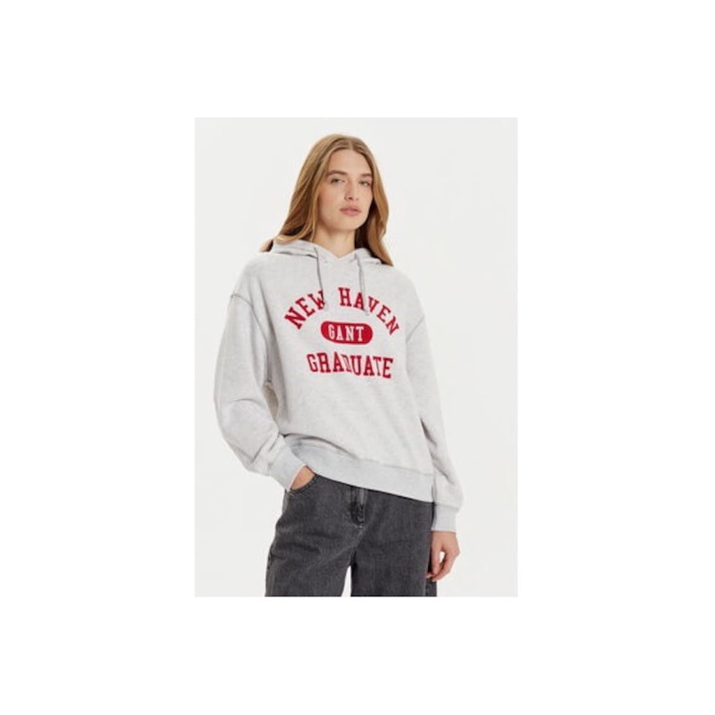 Дамска блуза - 304723728 - Памук - Сив - Сив