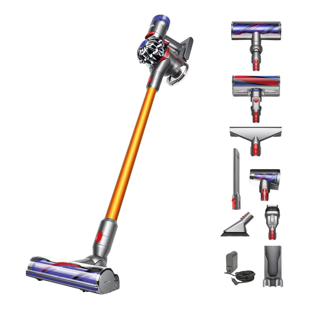 Вертикална прахосмукачка Dyson V8 Absolute SV25 476547-01, 115AW, 0.54 л, 3 режима, Без загуба на мощност, Хигиенично изпразване, Изцяло запечатана ...