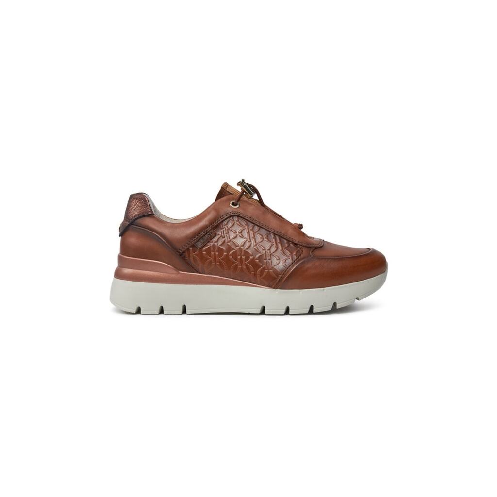 Маратонки Asturias W9C-6607 Brown -  Лачена кожа