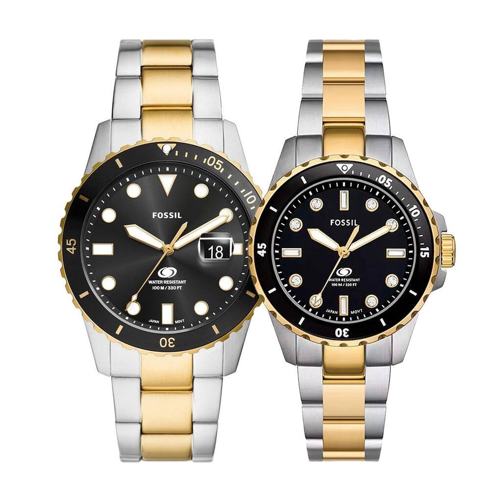 Комплект часовници за двойки Fossil Blue Dive FS6031-ES5349