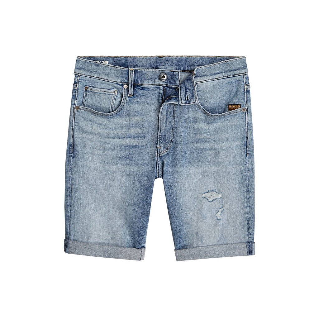 Мъжки дънкови шорти G Star Raw - D10481-D760 - памук/лиосел - син - Син