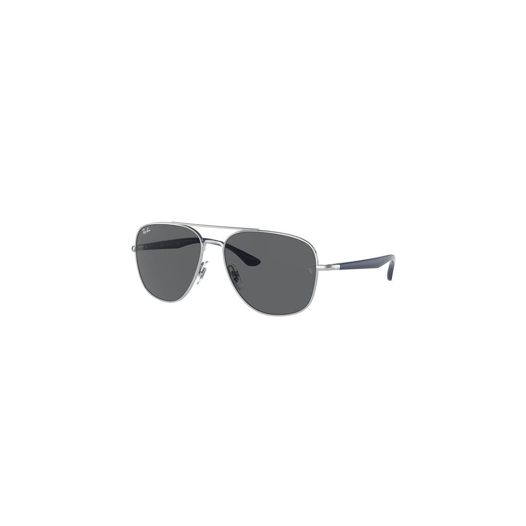 Унисекс слънчеви очила Aviator с плътни стъкла - Син