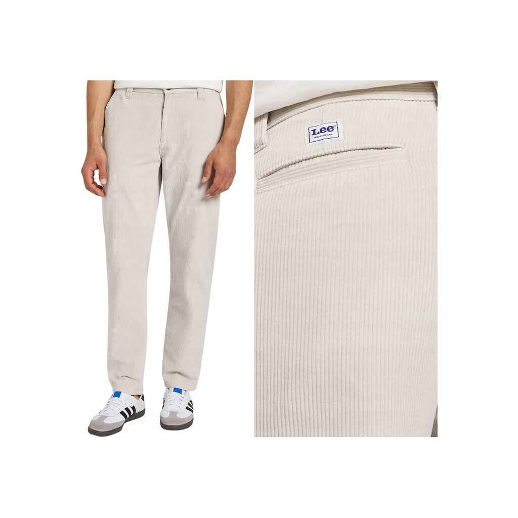 Панталони Chino  Relaxed Workwear Екрю - Памук - L34 - Бял