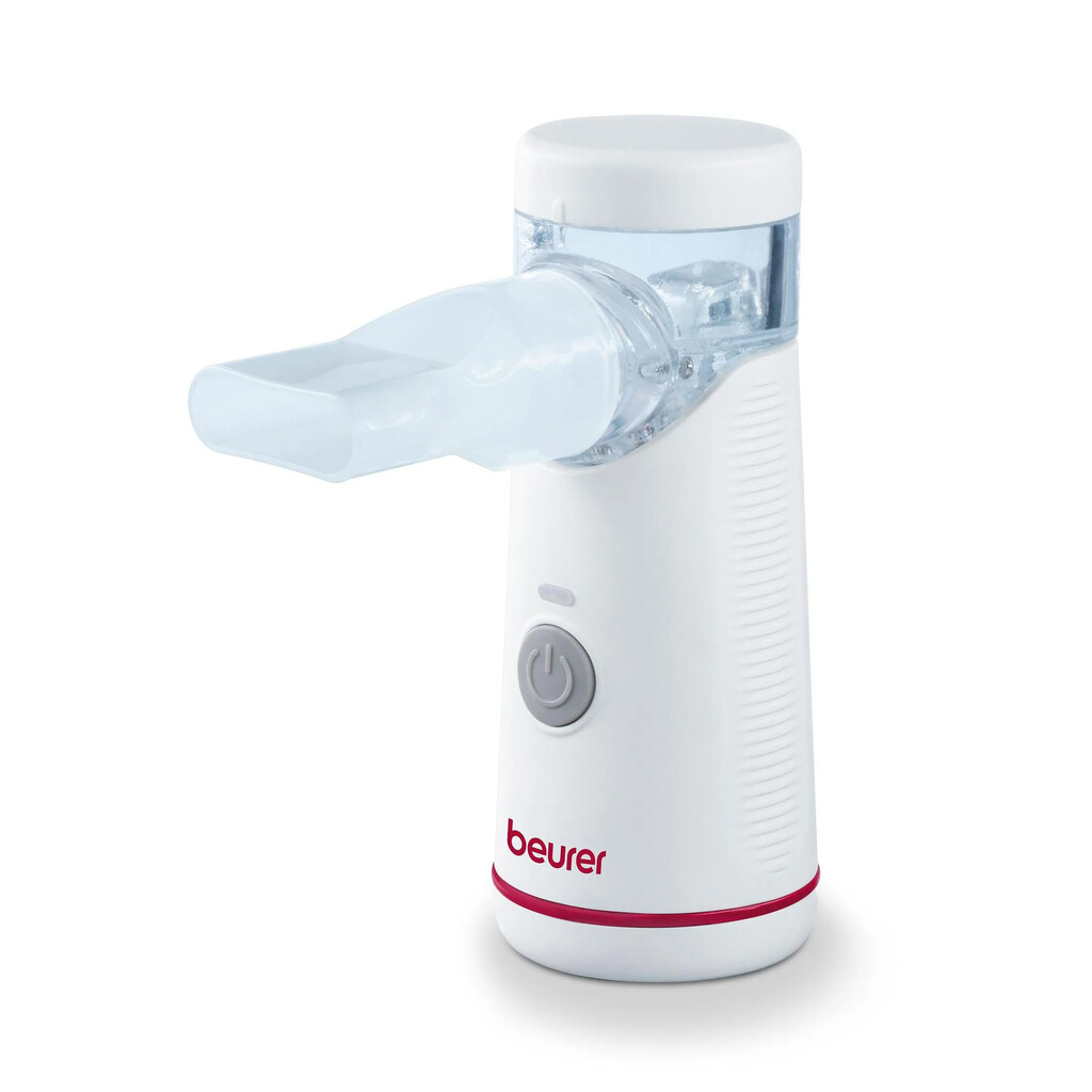 Инхалатор Beurer IH 51, MMAD 3.89 μm, 0.2-0.4 мл/мин, 0.5 bar, 10 мл, USB-C, Бял