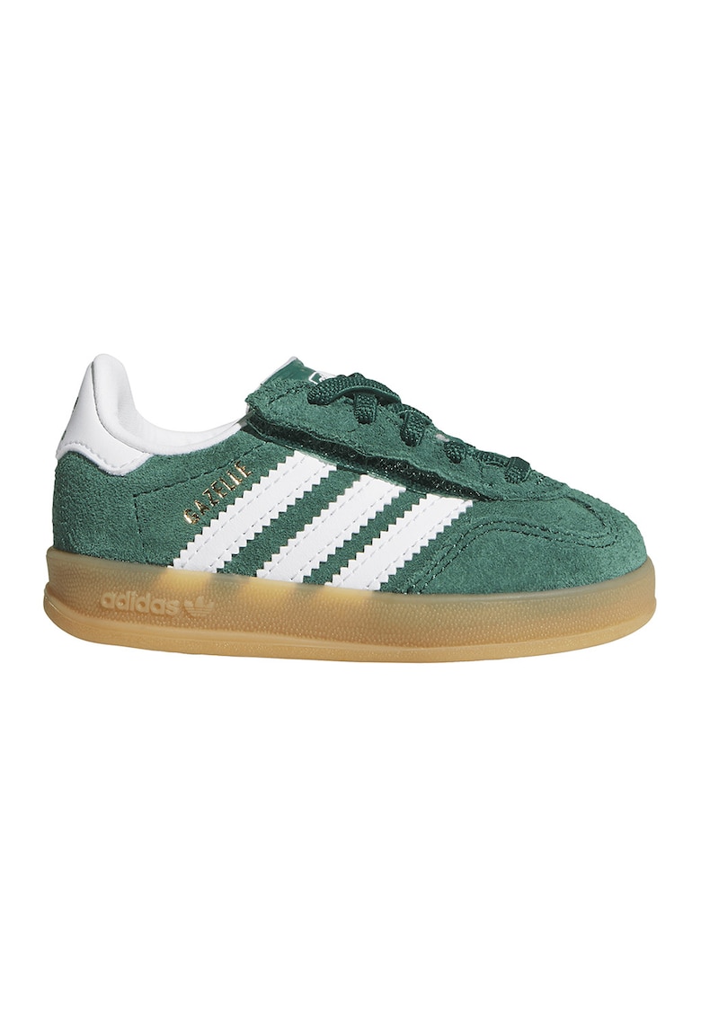 Велурени маратонки Gazelle Indoor - Бял/Зелен