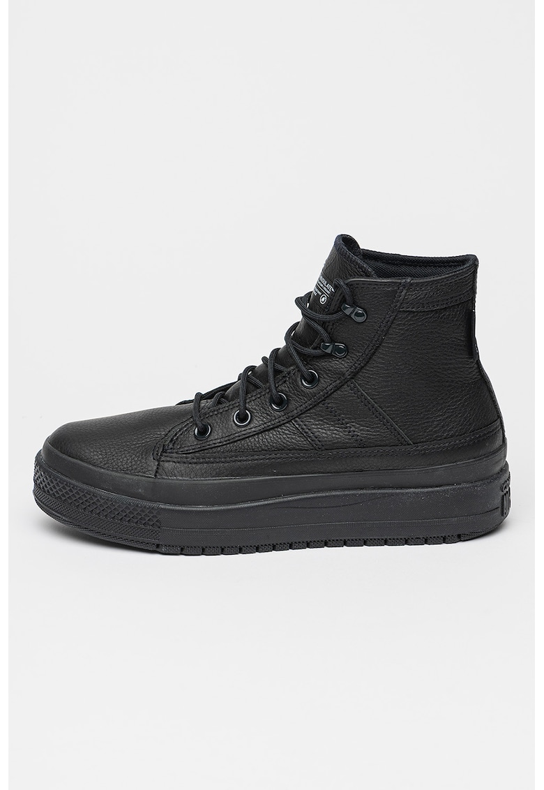 Непромокаеми кожени спортни обувки Chuck Taylor All Star Equip - Черен