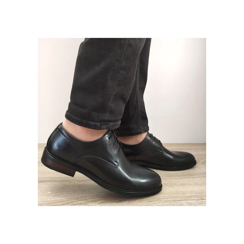 Елегантни мъжки обувки  103-59B-19 Черни - Черни - Черен