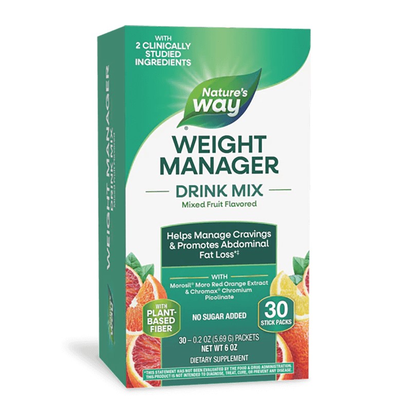 Формула за контрол на апетита, теглото и коремните мазнини - Weight Manager - 30 сашета с плодов вкус