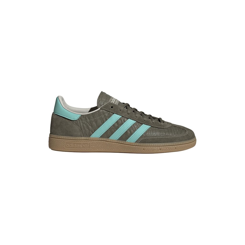 Кожени хандбални обувки Spezial - Маслинено зелено/Mint