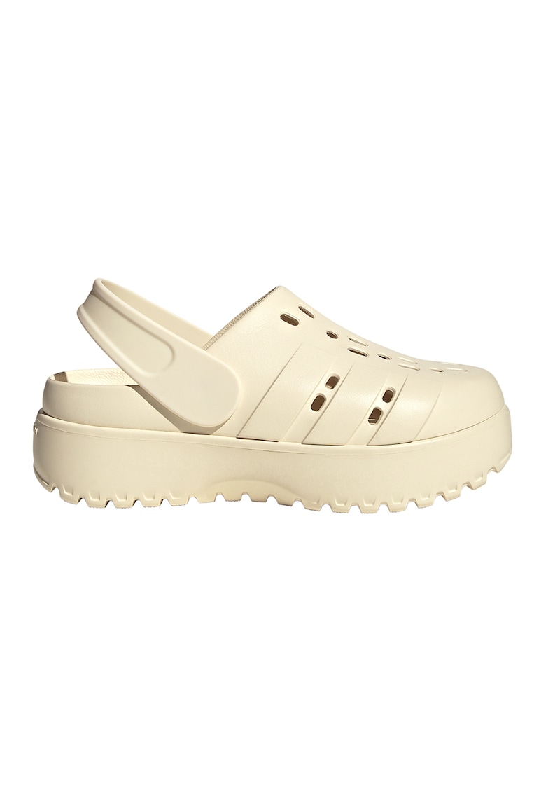 Сабо Adilette с платформа - Бледожълт