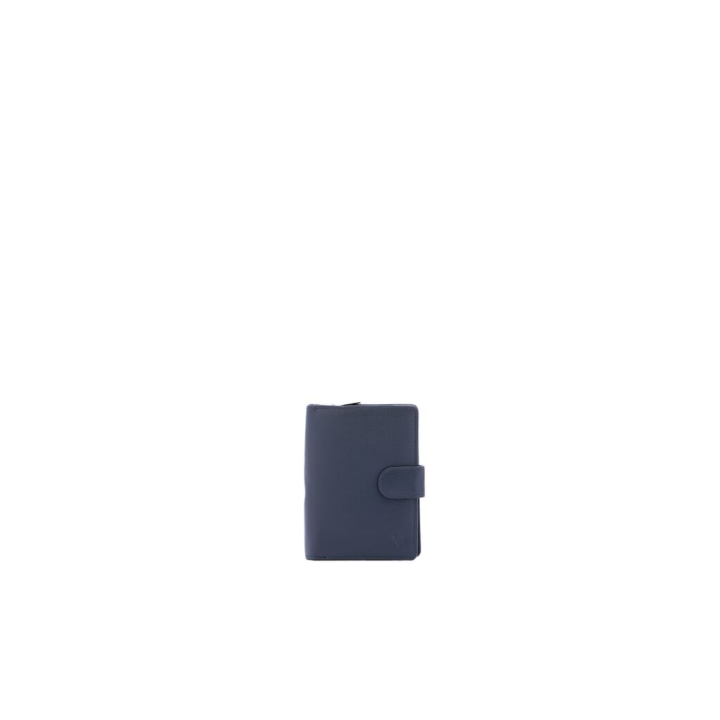Правоъгълно портмоне от еко кожа - Син