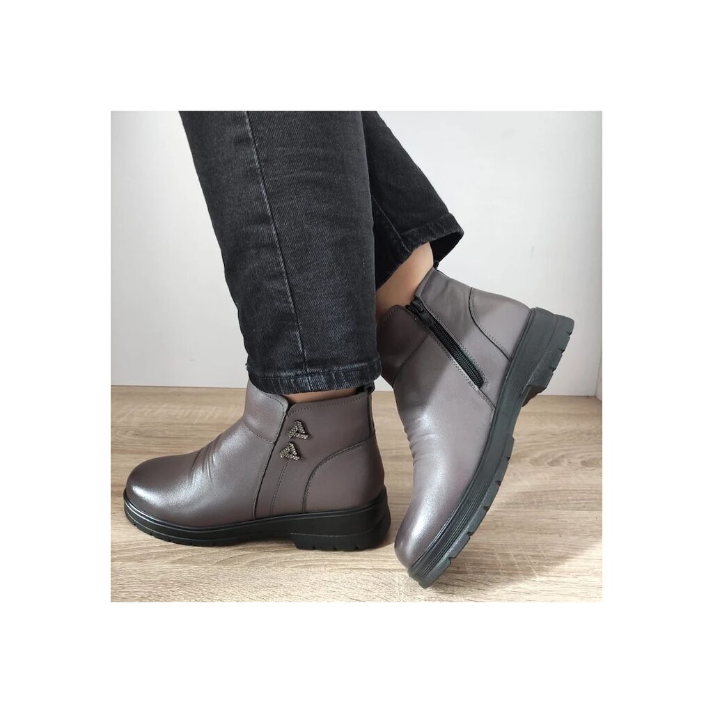 Ежедневни дамски боти  M705 Grey - Сиви - Сив
