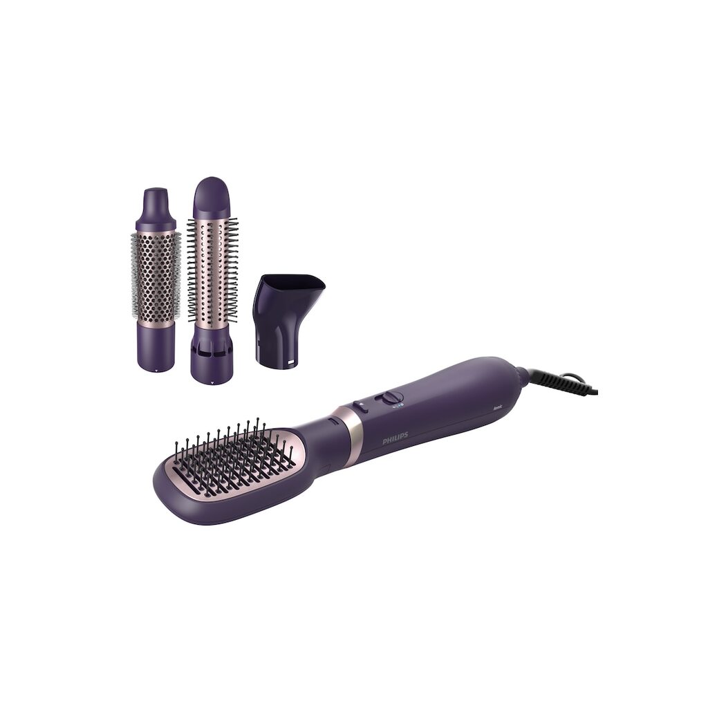 Четка с горещ въздух  Series 3000 BHA310/00 - 800W - йонна технология - 4 аксесоара - Лилав