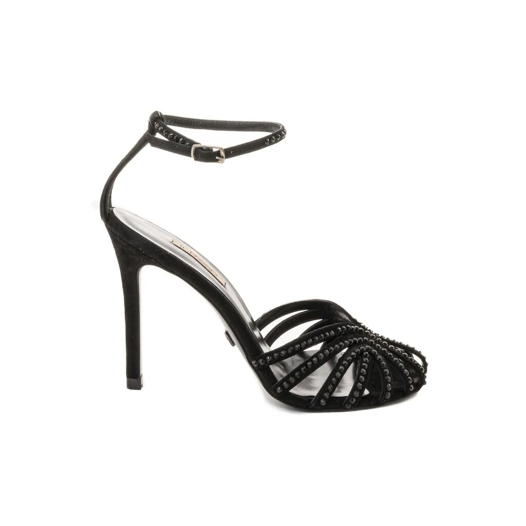 Asley Suede Sandals - Черен