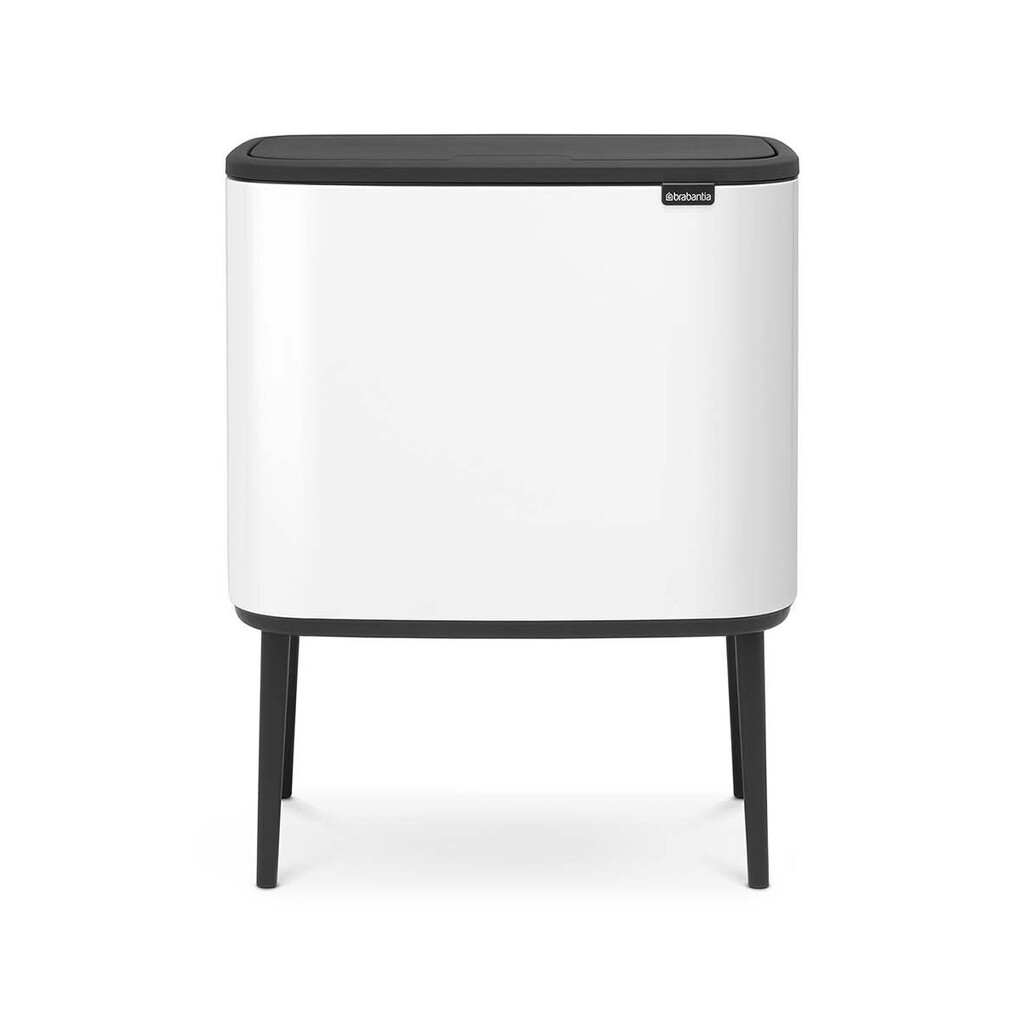 Кош за боклук Brabantia Bo Touch 651102, 36 л, Плавно и безшумно отваряне, Голям отвор, Бял