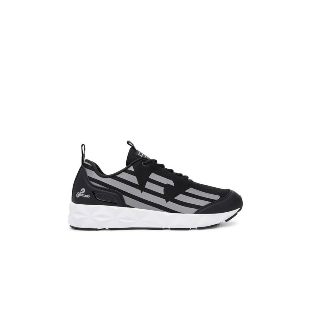 Мъжки спортни обувки - X8X217 XK433 -  Emporio Armani - Текстил - Черен - Черен